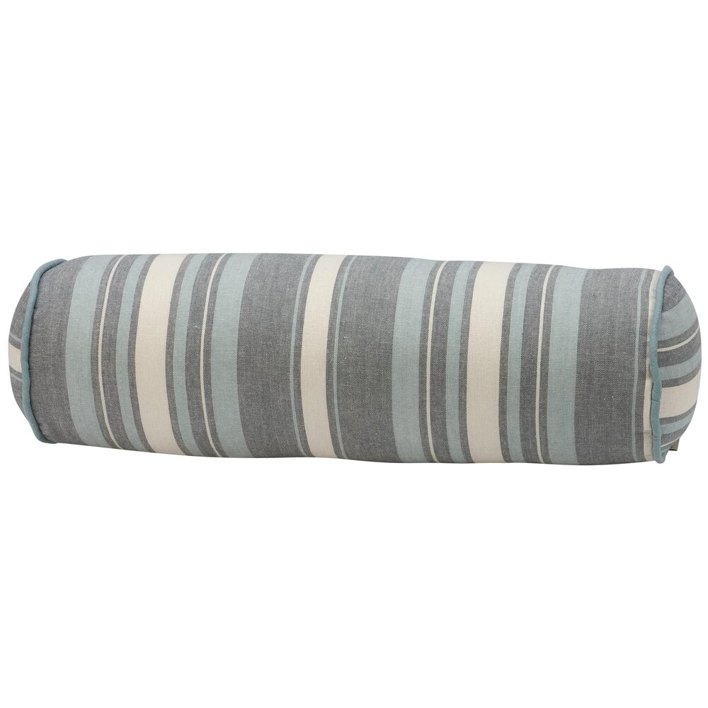 2543 Blue Stripe Bolster Pillow Vintage Stripe Pattern in a Blue Color